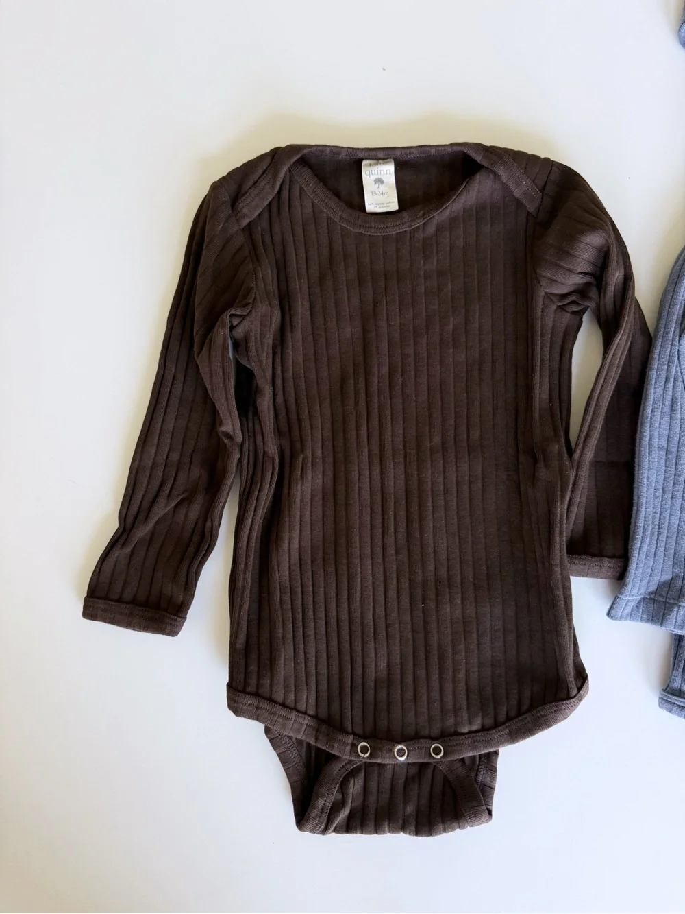 Kate Quinn Organics organic cotton wide rib bodysuit bundle 18-24 months